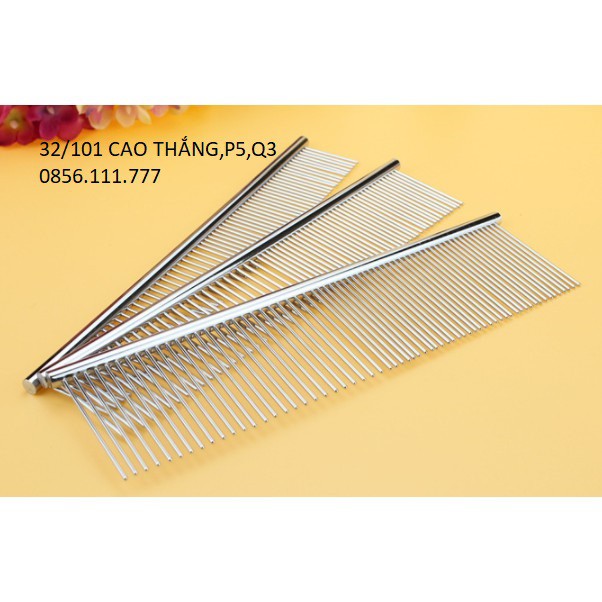 lược inox chải lông mèo thú cưng