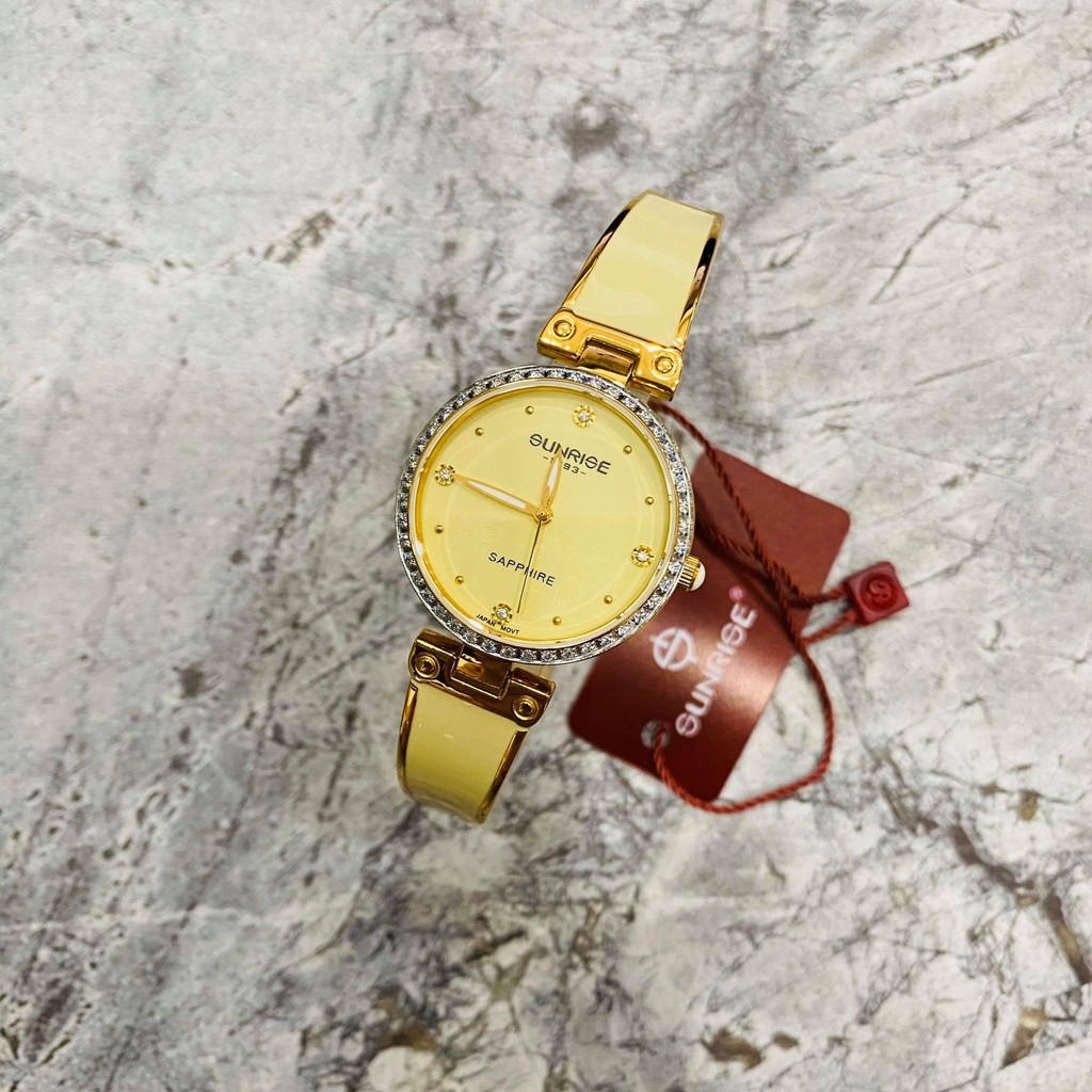 Đồng hồ Sunrise nữ chính hãng Nhật Bản L9991AA.G.V - kính saphire chống trầy - đính