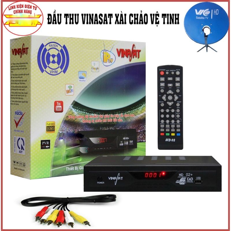 Bộ Truyền Hình Vệ Tinh Vinasat HD-02+