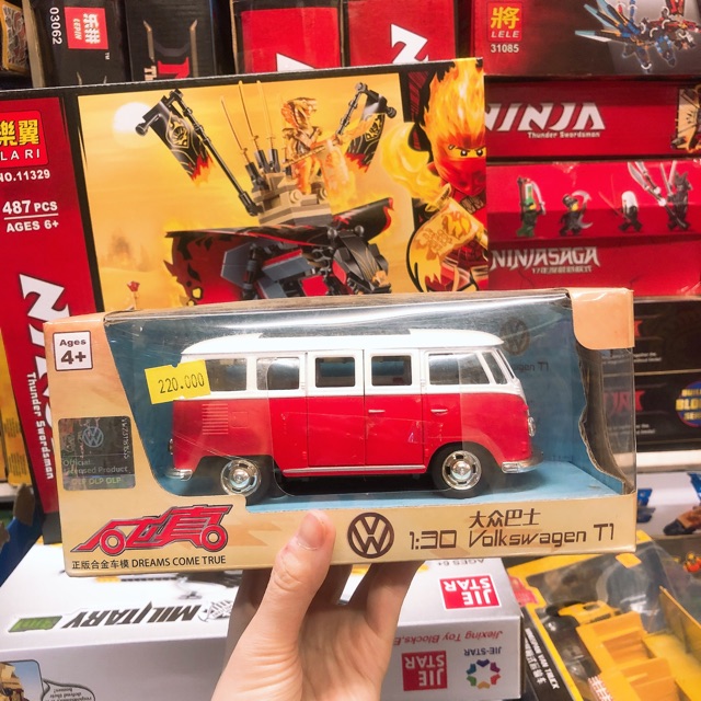 Ảnh thật ✨✨ Mô Hình Kim Loại 1:30 Xe Bus Cổ Điển Volkswagen T1 ✨✨ Dài 14.5cm - Ảnh thật cuối