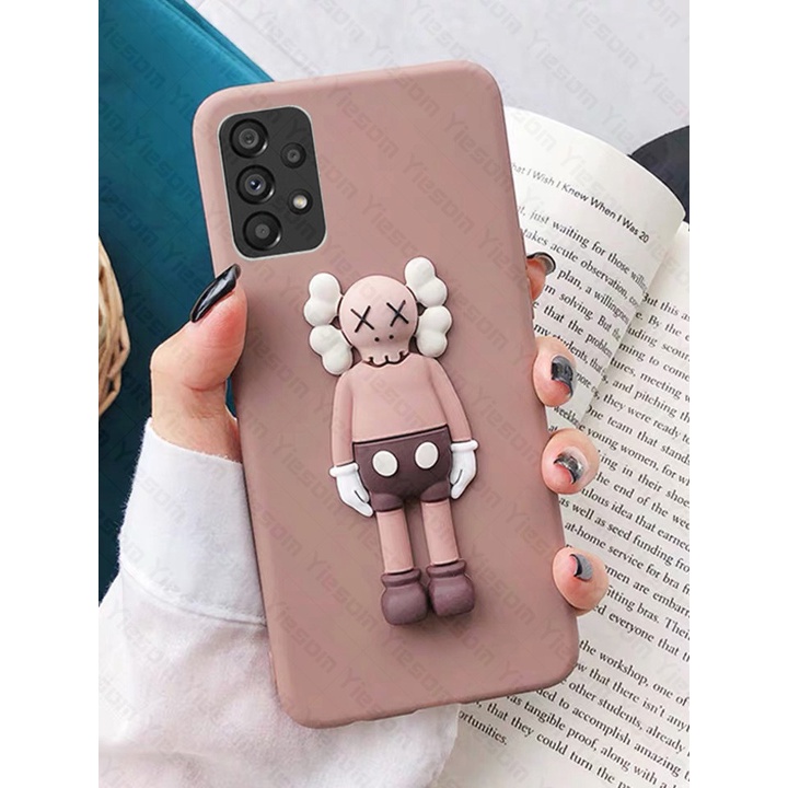 Ốp Điện Thoại TPU Mềm Hình Gấu Kaws Sesame Street Cho Samsung A53 A73 A33 A13 A23 A03S A03 A02S A02 A32 A52 A72 A12 A22 M22