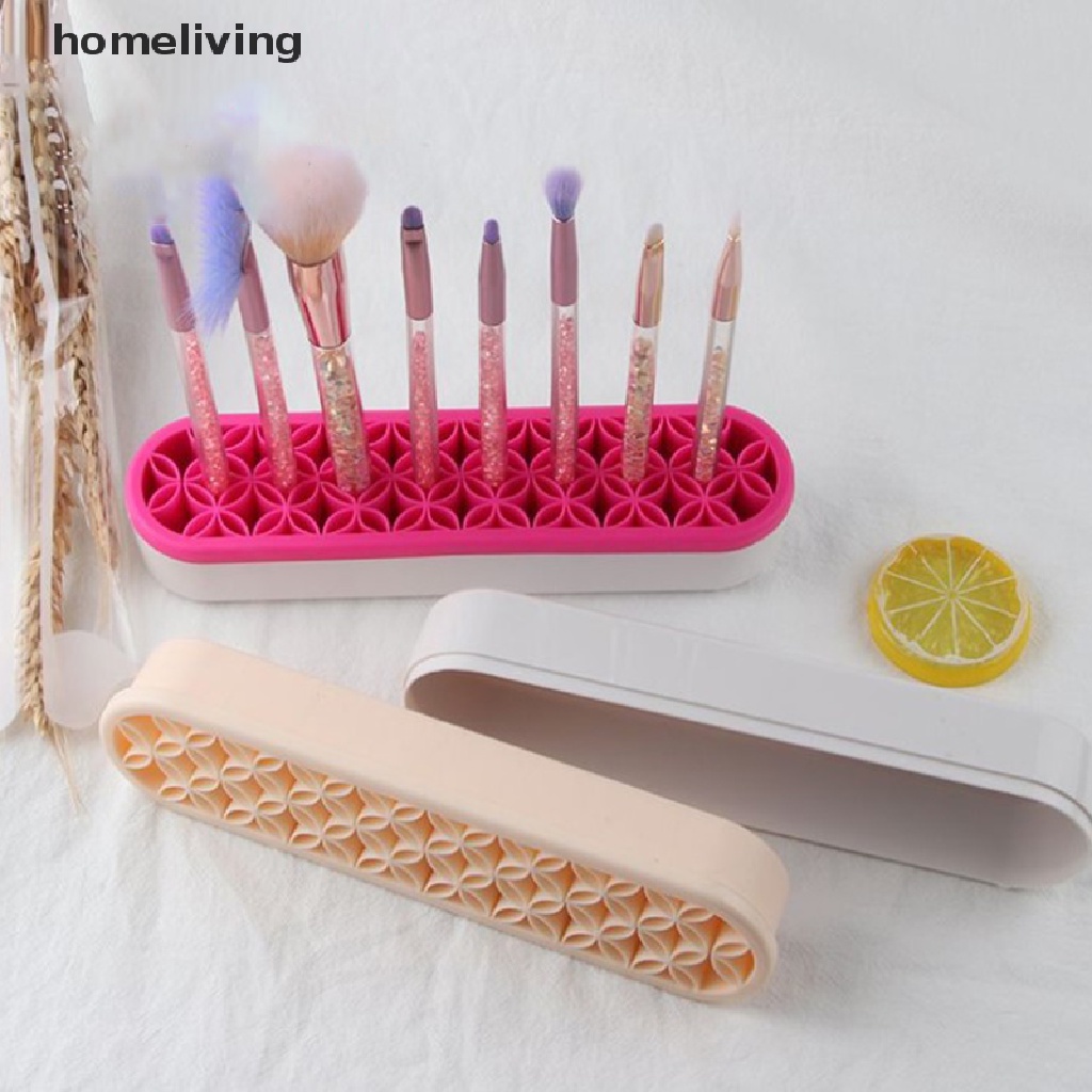 [Hàng mới về] Giá giữ trưng bày cọ vẽ móng nghệ thuật bằng silicone tiện lợi