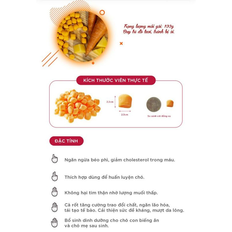 PHÔ MAI VIÊN CÀ RỐT(100g