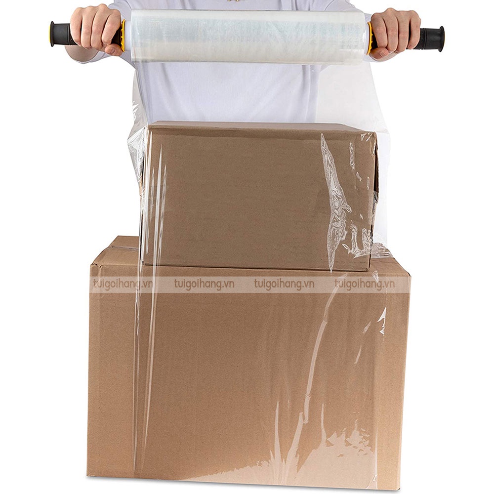 Màng Co, Màng Chít PE Trong/ Đen Cuộn 50cm 2.3kg Gói Hàng - Giao Hỏa Tốc