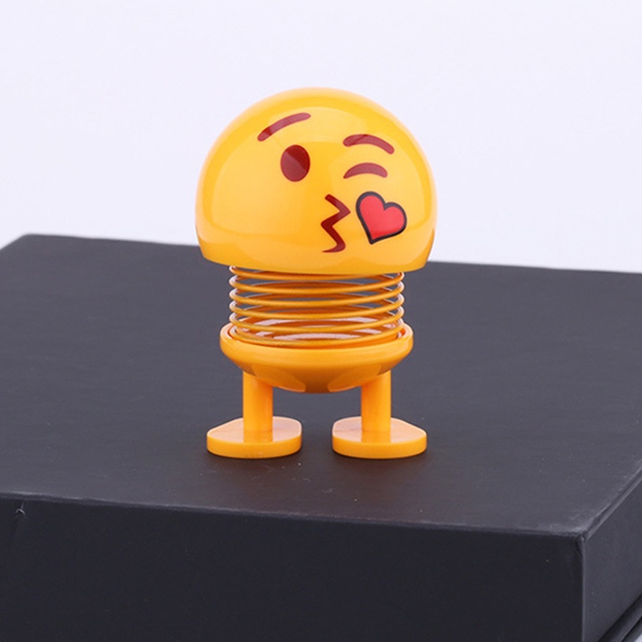 Thú nhún Emoji lò xo lắc đầu mặt cười siêu dễ thương, Trang trí xe ô tô, để bàn làm việc(1CON)