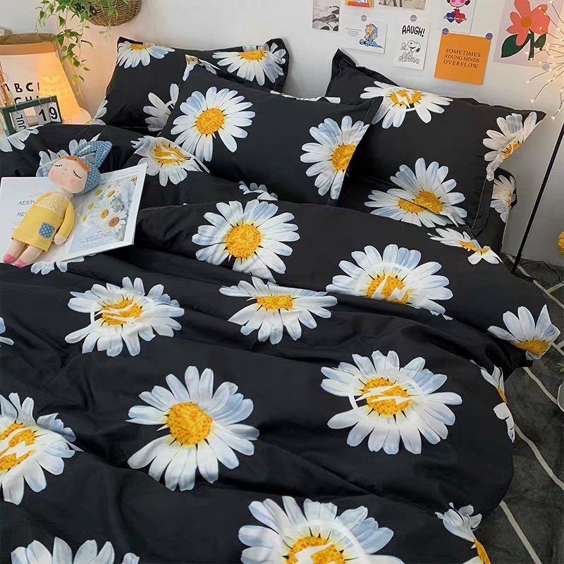Cotton Poly Nhập Khẩu - Cúc Họa Mi Đen (SP0013321)