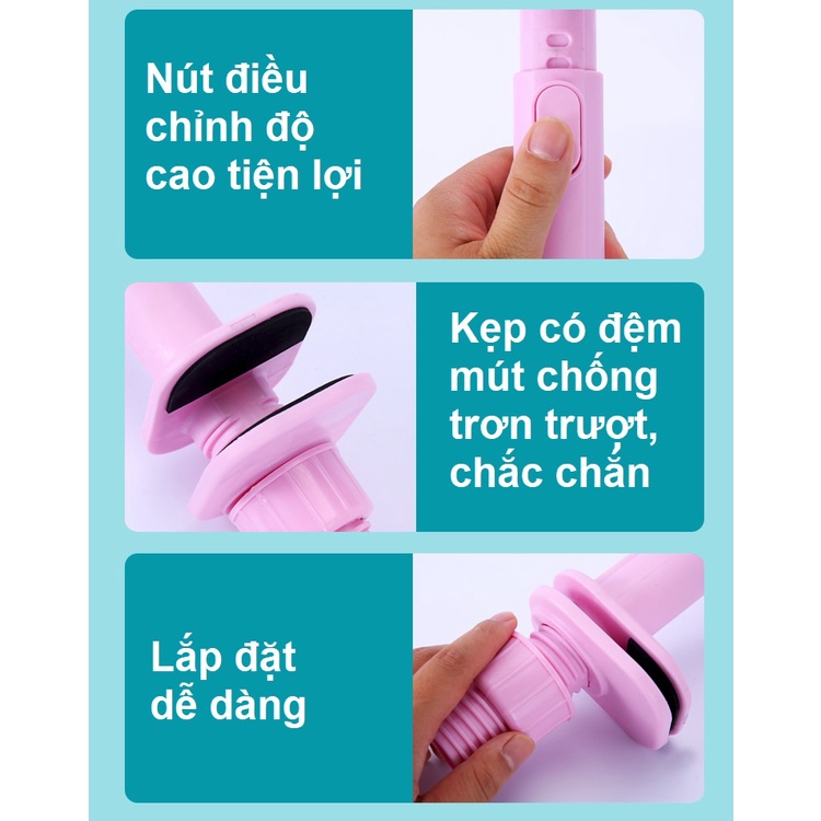 Giá kẹp bàn học điều chỉnh tư thế ngồi, chống gù lưng, chống cận thị tiện lợi hình máy hút bụi - Tặng giá cầm bút