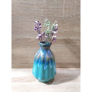 Lọ hoa decor mini hỏa biến - Gốm sứ Bát Tràng