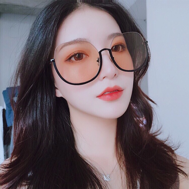 Kính nữ thời trang cao cấp Gentle Monster from tròn viền nữa cá tính - Fullbox