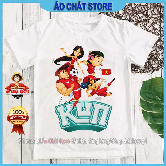 Áo thun in hình Gia Đình Kun Family nông dân siêu phàm siêu đẹp cho bé trai | bé gái KUN08