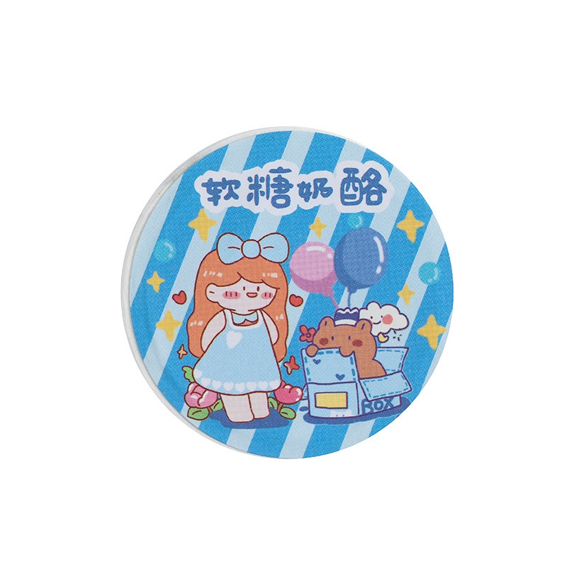 Cuộn Băng Keo Giấy Dầu Và Giấy Vẽ Nhân Vật Hoạt Hình Đặc Biệt 6 Kiểu Cho Làm Thủ Công