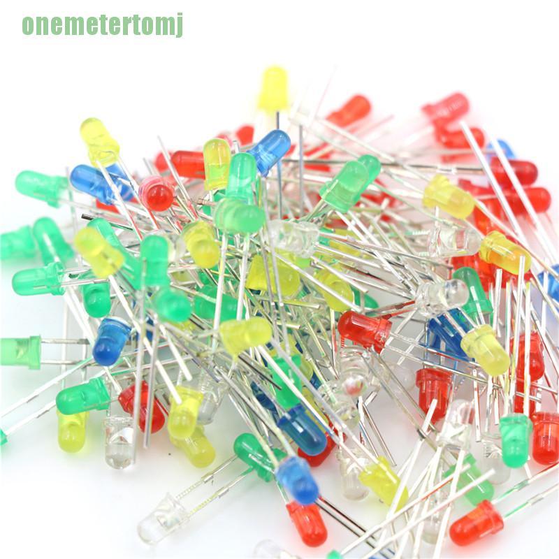 Set 100 Điốt Đèn Led 3mm 20ma 2pin Chất Lượng Cao