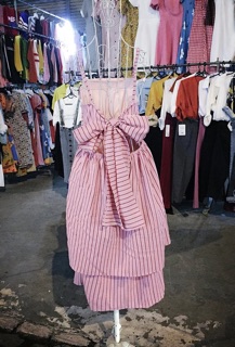 Đầm 2 dây xoè