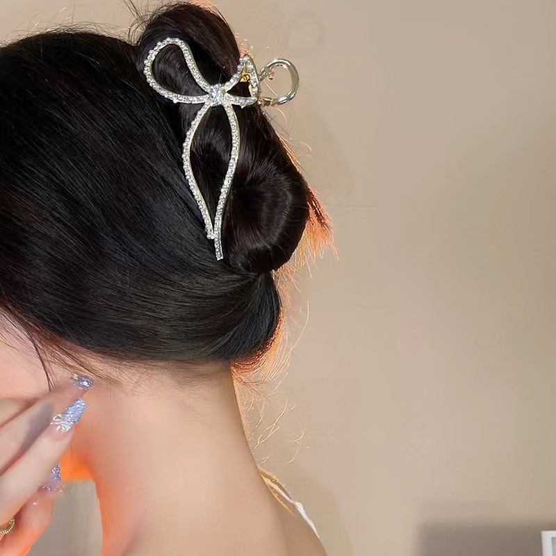 Kẹp Tóc Hình Nơ Đơn Giản Thời Trang Cao Cấp Sang Trọng Cho Nữ