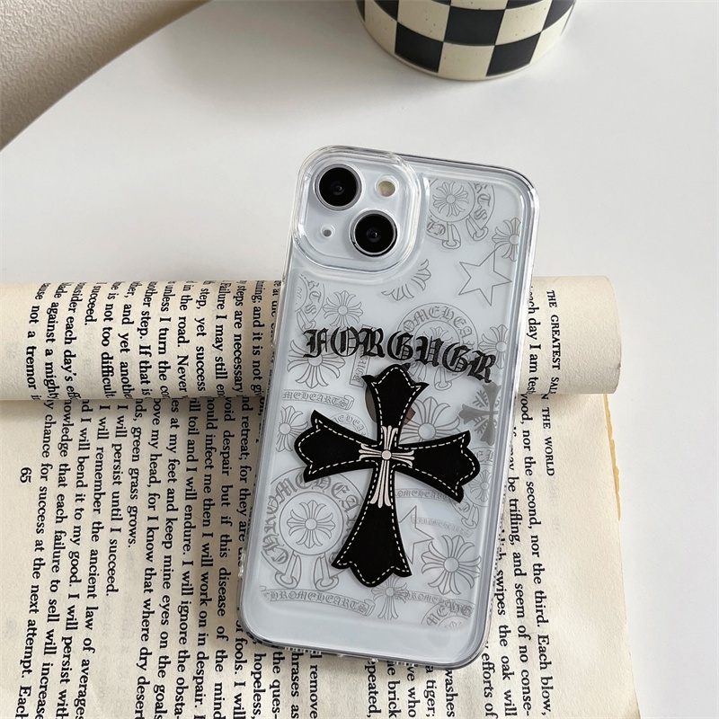 Ốp Điện Thoại Chống Sốc In Logo Chrome Hearts Cho iPhone 13 Pro Max 12 11 X Xs Max Xr SE2 7 8 Plus