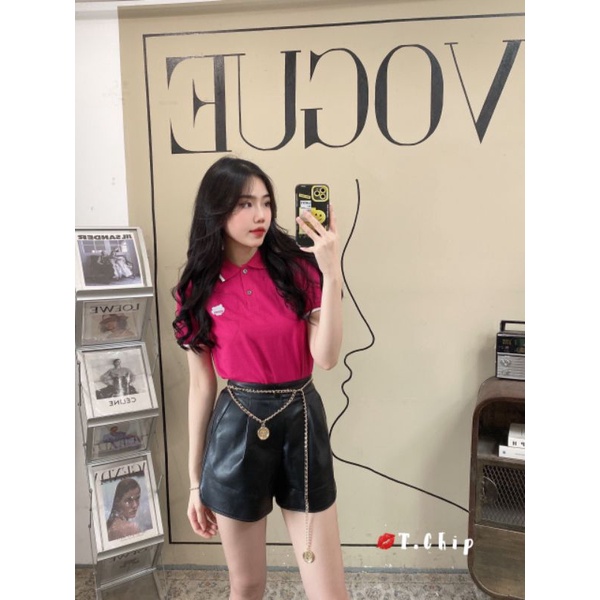 Áo phông polo thêu ngực hàng QCL1