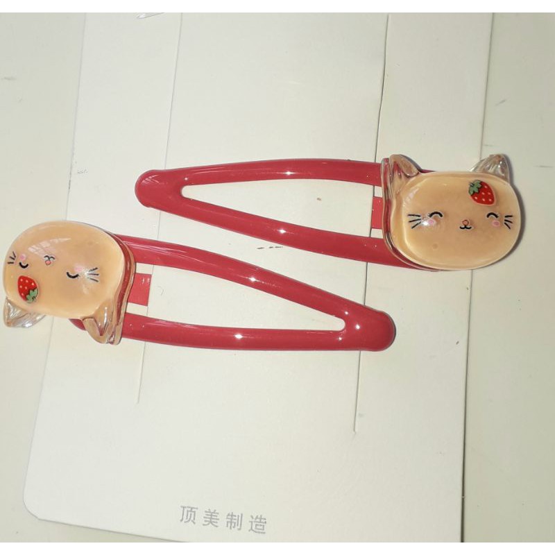 Sét 2 cái kẹp xẹt tóc bằng kim loại nhiều màu sắc rất đẹp