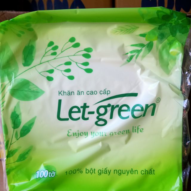 Combo 06 gói Giấy Đa Năng Let - Green 100 Tờ