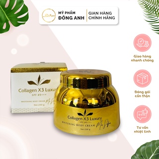 [Chính Hãng] Kem Body Collagen X3 Mix Saffron và dưỡng ẩm Collagen X3 Luxury  - Mỹ phẩm Đông Anh