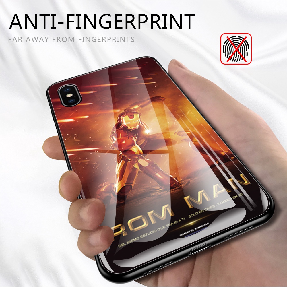 Ốp Điện Thoại Kính Cường Lực Hình Siêu Anh Hùng Marvel Cho Xiaomi Redmi Note 11/Note 11S Note 11 Pro 4G/5G