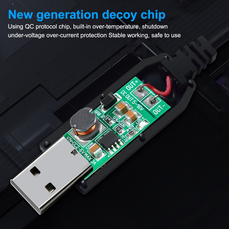 Cáp chuyển đổi tăng áp wifi Ankndo từ đầu nguồn Powerbank DC 5V sang 12V USB