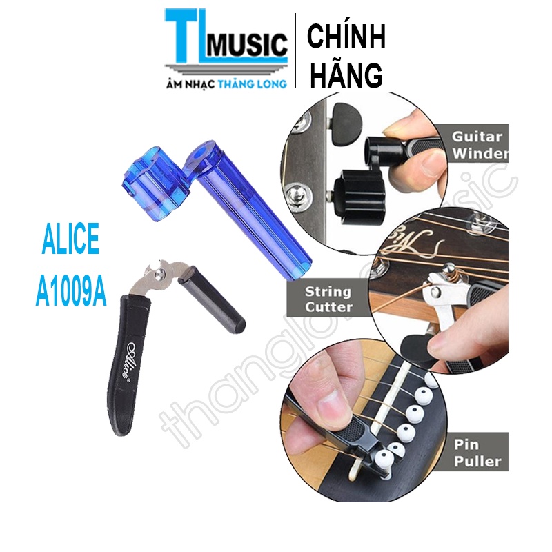 BỘ KÌM BẤM TAY QUAY THAY DÂY GUITAR 3 TRONG 1 ALICE A1009A