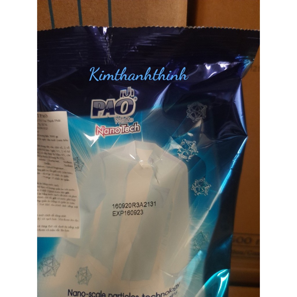 (KTT) Bột giặt không nhờn, không hại da tay PAO loại 2.7 kg ( Thái Lan)