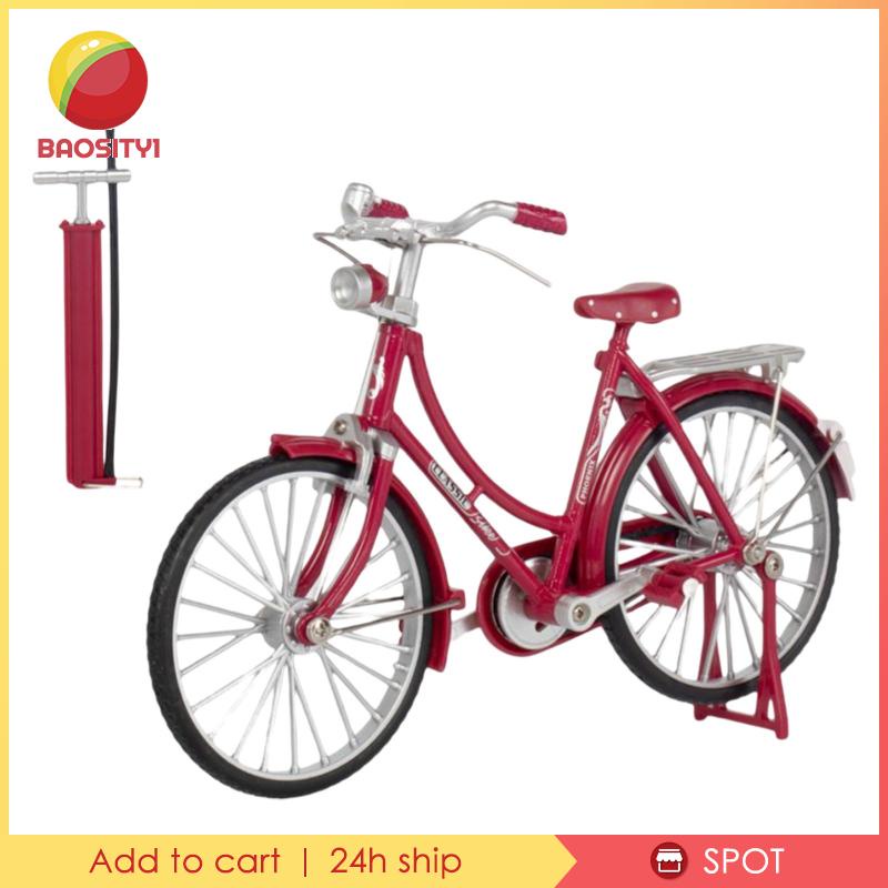 [Baosity1] Mô Hình Xe Đạp 1 / 10 Có Bánh Xe Xoay Được Trang Trí Thủ Công Để Bàn