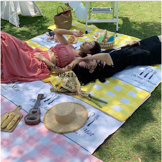 Thảm picnic dã ngoại  ( thảm du lịch 2 lớp có quai xách )