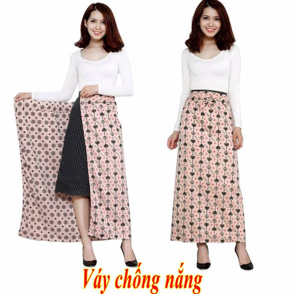 Váy chống nắng thô 2 lớp