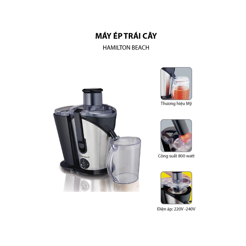 Máy ép trái cây Hamilton Beach 67750-CE