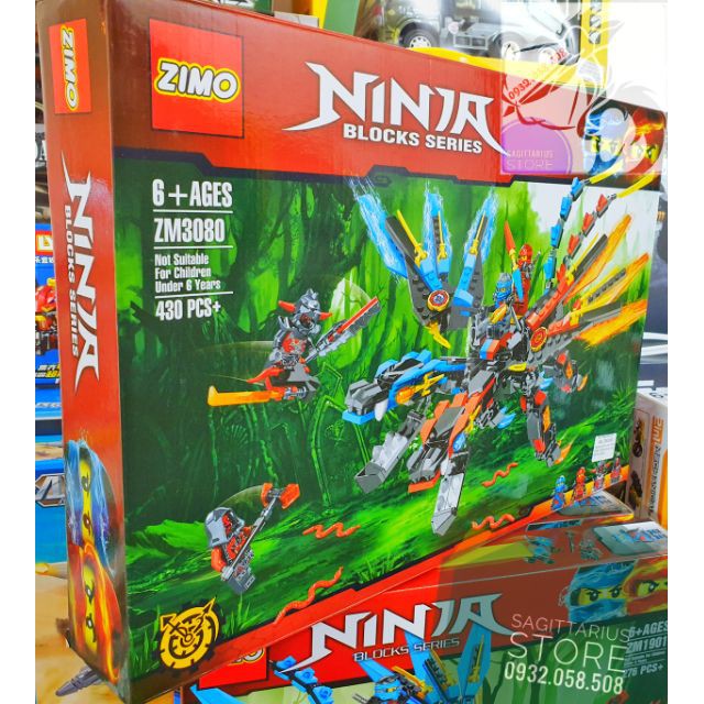 [Hot] Lego Zimo Lắp Ráp Robot Ninja Rồng 2 Đầu ( 430 Mảnh ) [ Có Sẵn ]