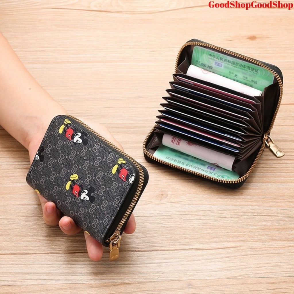 VÍ NỮ CẦM TAY PHỐI HÌNH CHUỘT CỰC ĐẸP, KIỂU DÁNG SANG TRỌNG, CHẤT LIỆU DA CAO CẤP, BỀN ĐẸP NEW-0036