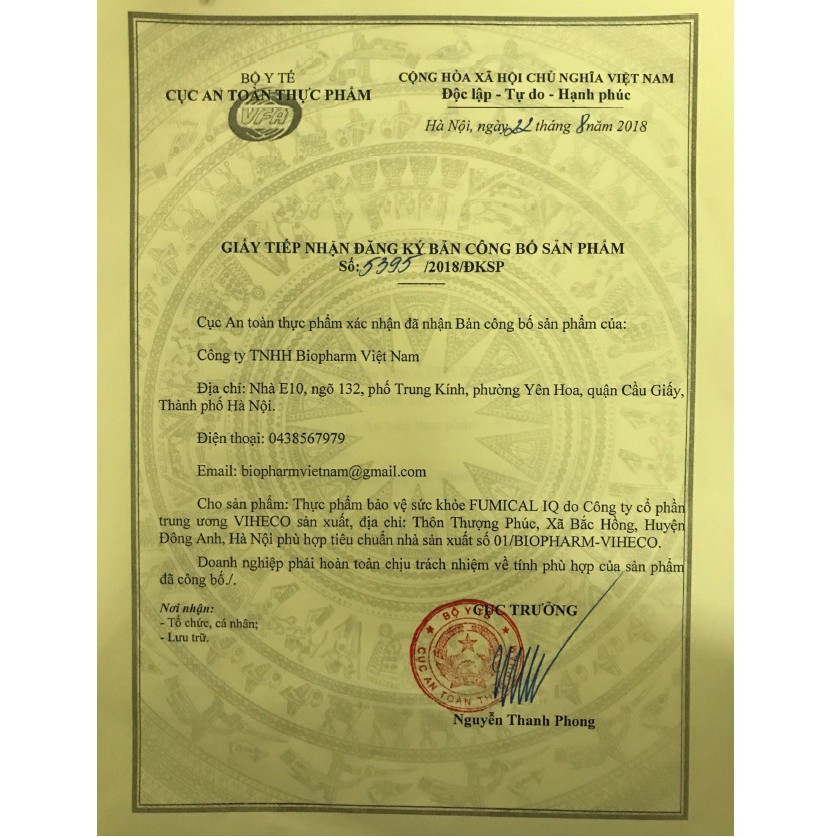 Viên uống bổ sung canxi cho phụ nữ mang thai FUMICAL IQ - PRENATAL