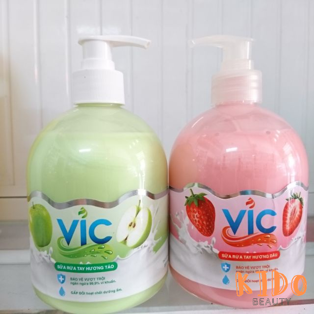 Sữa Rửa Tay VIC Dưỡng Ẩm Gấp Đôi  | Nước rửa tay 500ml