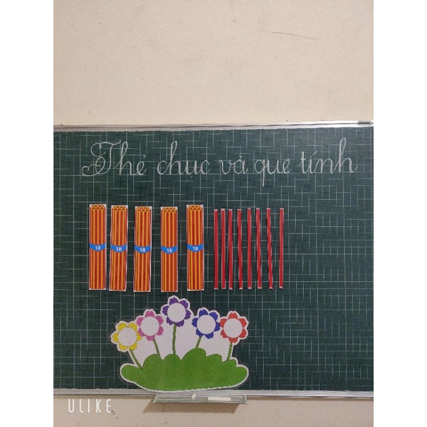 Thẻ chục và que tính rời