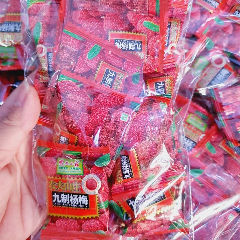 Lẻ gói 100g ô mai cherry/ việt quất/ thanh mai/ đào cay Hongkong gói dùng thử 100g