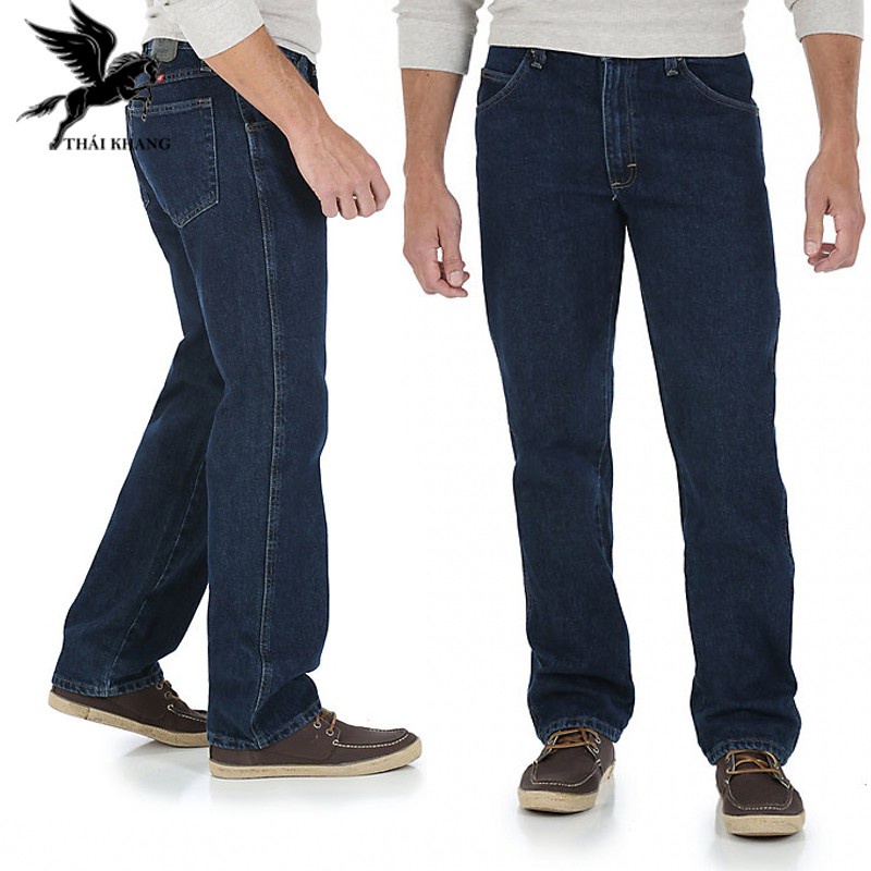 Quần jean nam chất bò co giãn ống suông trung niên cao cấp loại quần dài jean chuẩn đẹp xuất khẩu QJ2 2022