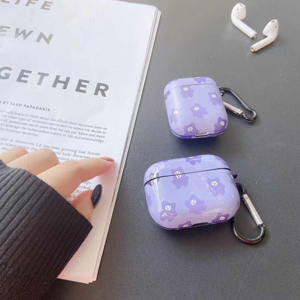 Vỏ Bảo Vệ Hộp Sạc Tai Nghe Airpods Pro 1 / 2 Chống Rơi Họa Tiết Hoạt Hình Phong Cách Hàn Quốc | BigBuy360 - bigbuy360.vn