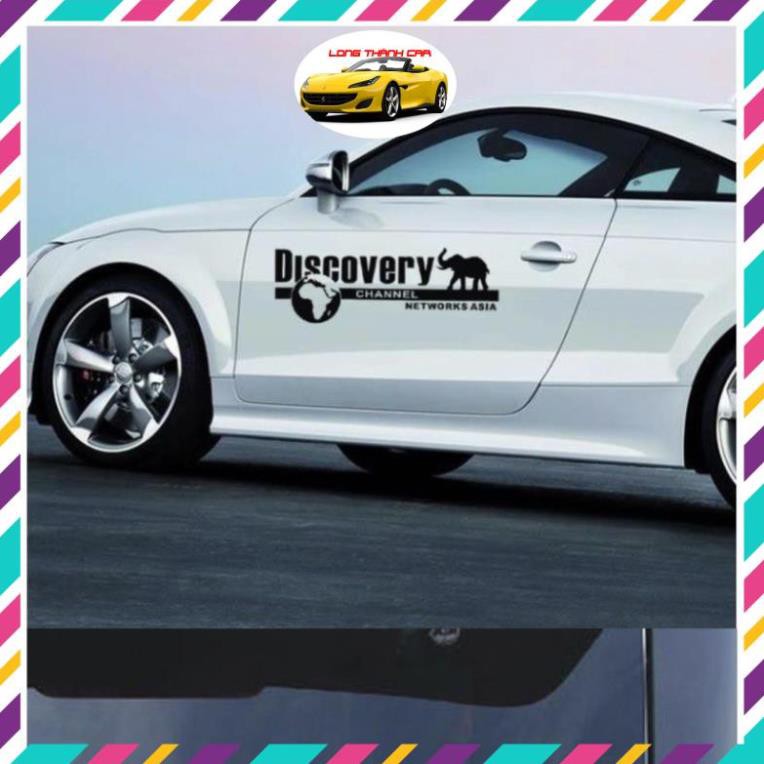 ⚡️FREESHIP TỪ 50K - TOÀN QUỐC⚡️Tem Dán Decal Phản Quang DISCOVERY CHANNEL Phong Cách Kèm Dụng Cụ Dán Tiện Lợi