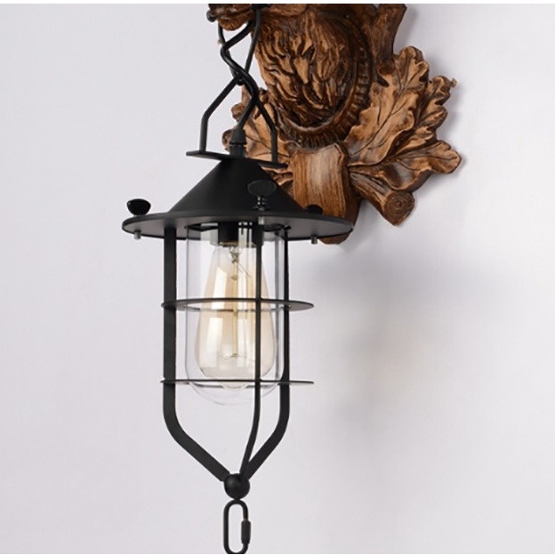 Đèn gắn tường hình đầu hươu phong cách cổ điển , trang trí nội thất ,quán ăn ,nhà hàng, quán bar