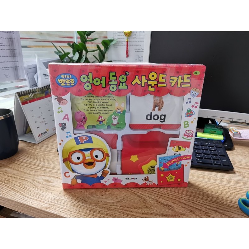 THẺ PHÁT NHẠC PORORO- bản Tiếng Anh