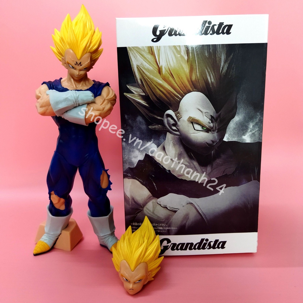 Mô hình Dragon Ball Vegeta ssj2 cao 28cm cực chất đủ phụ kiện hai đầu thay thế chi tiết sắc nét