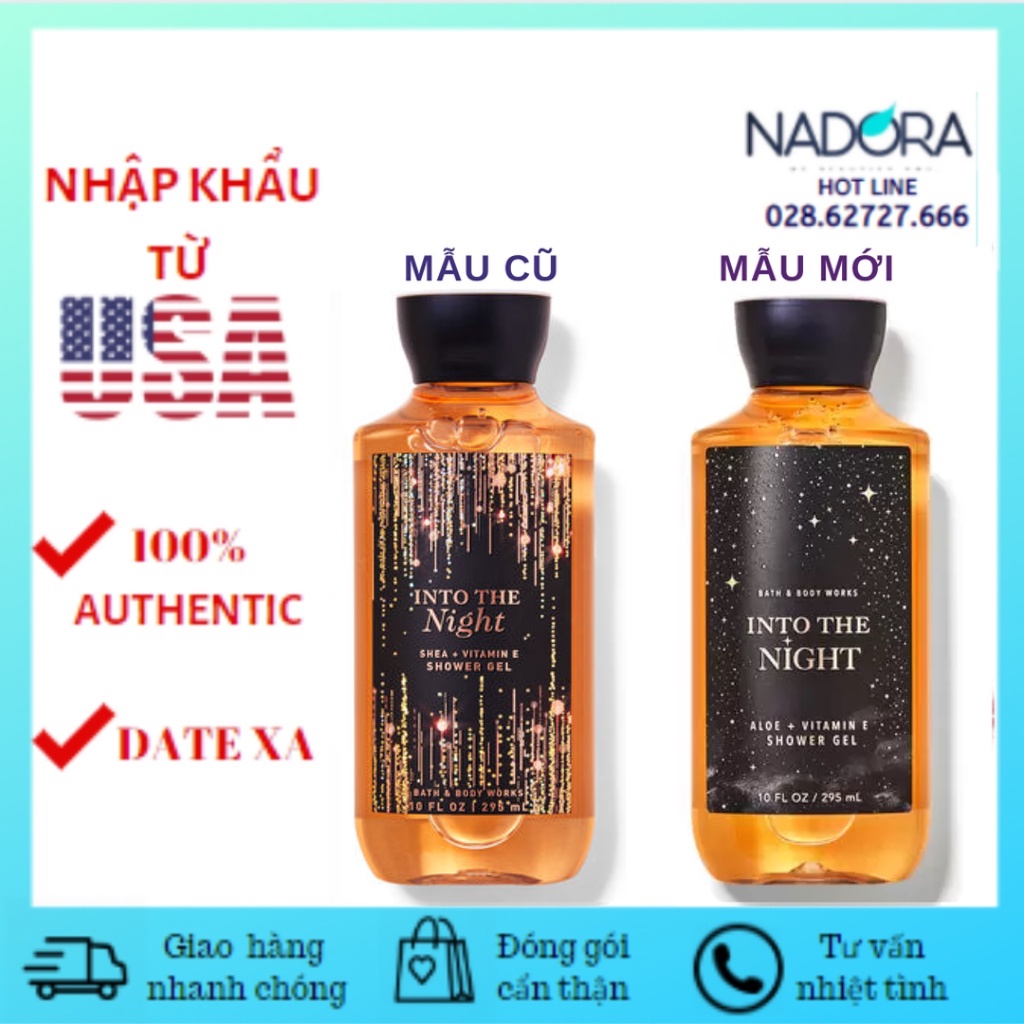 Sữa Tắm Toàn Thân Bath And Body Works - Into The Night SHOWER GEL