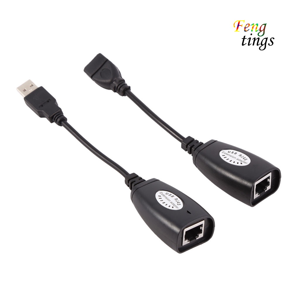 Bộ Cáp Mở Rộng Usb Male Female Sang Cat5 Cat6 Rj45 Lan