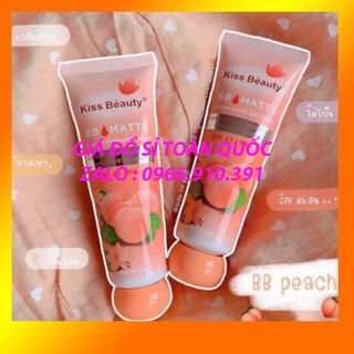 Kem nền bb matte đào 2in1 kiss beauty