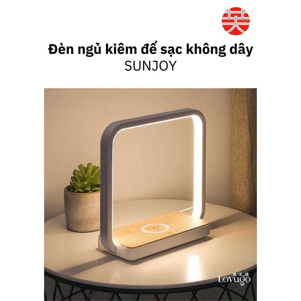 Đèn ngủ kiêm đế sạc không dây SẠC KHÔNG DÂY IPHONE SẠC KHÔNG DÂY ANDROID ĐÈN NGỦ 2TRONG1 ĐÈN BÀN THÔNG MINH
