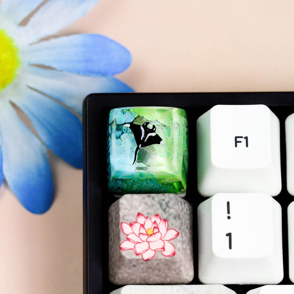 Nút bàn phím cơ cá đuối, keycap lẻ giá rẻ SA profile