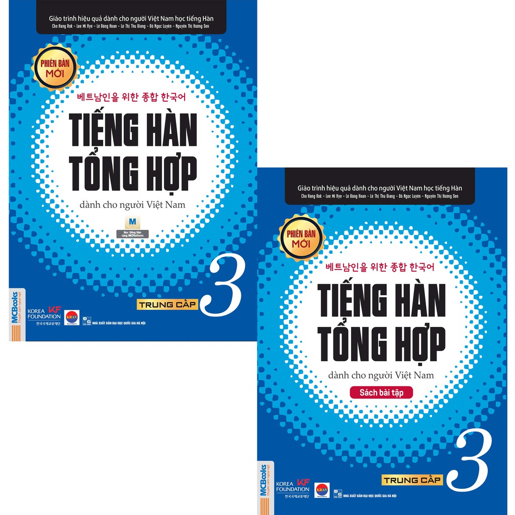 Bộ Sách Giáo trình Tiếng Hàn tổng hợp dành cho người Việt Nam–Trung cấp 3–Bản đen trắng