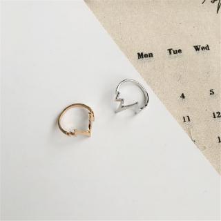 Nhẫn hình tia sét thời trang đơn giản